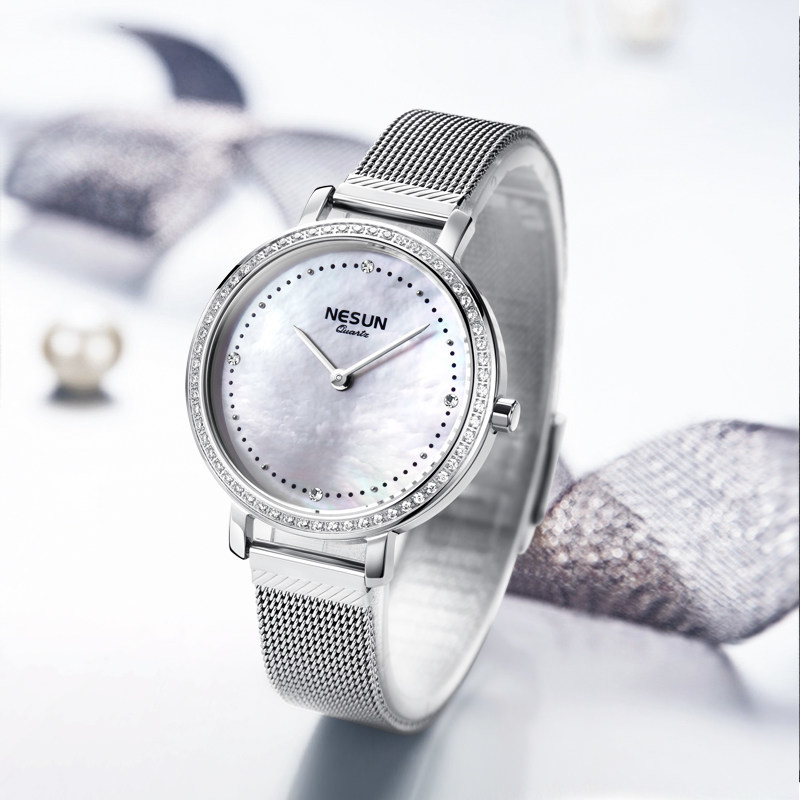 Luxury Watch Japan Brand - Швейцария NESUN женские часы Япония MIYOTA
