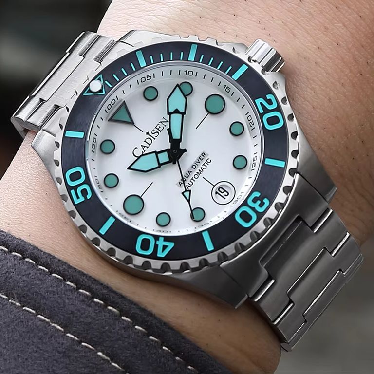 Luxury Watch Japan Brand - CADISEN AQUA DIVER Новые роскошные мужские