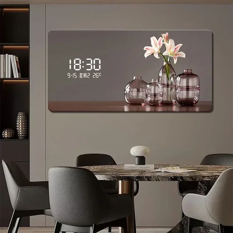 Luxury Watch Wall Clock - Большой размер с абстрактным геометрическим рисунком,