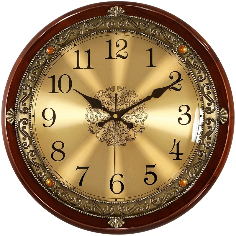 Luxury Watch Wall Clock - Роскошные деревянные настенные часы, металлические ретро,