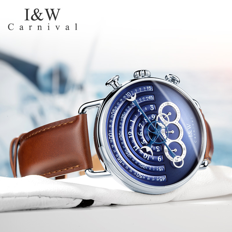 Luxury Watch Japan Brand - Новая Швейцария I&W CARNIVAL Элитный бренд
