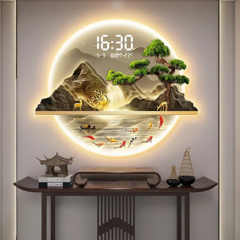 Luxury Watch Wall Clock - Художественные настенные часы со светодиодной подсветкой