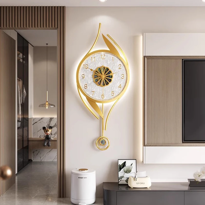 Luxury Watch Wall Clock - Художественные настенные часы со светодиодной подсветкой,