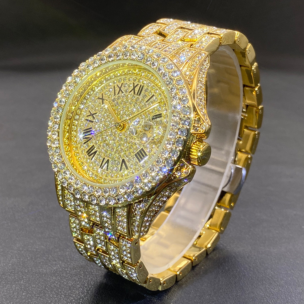 Luxury Watch Black - Большие золотые, серебряные, черные наручные часы
