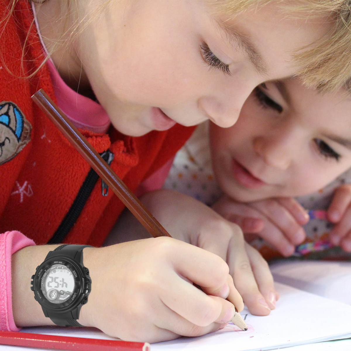 Luxury Watch Kids - 1 шт. детские водонепроницаемые спортивные часы
