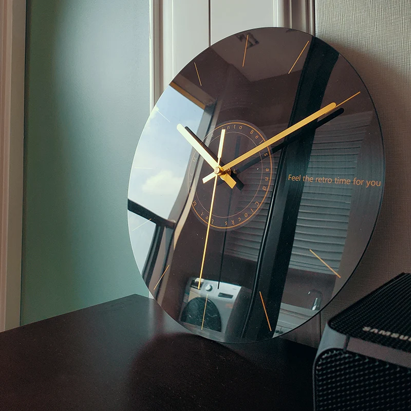 Роскошные бесшумные настенные  – обзор и цена Luxury Watch Wall Clock