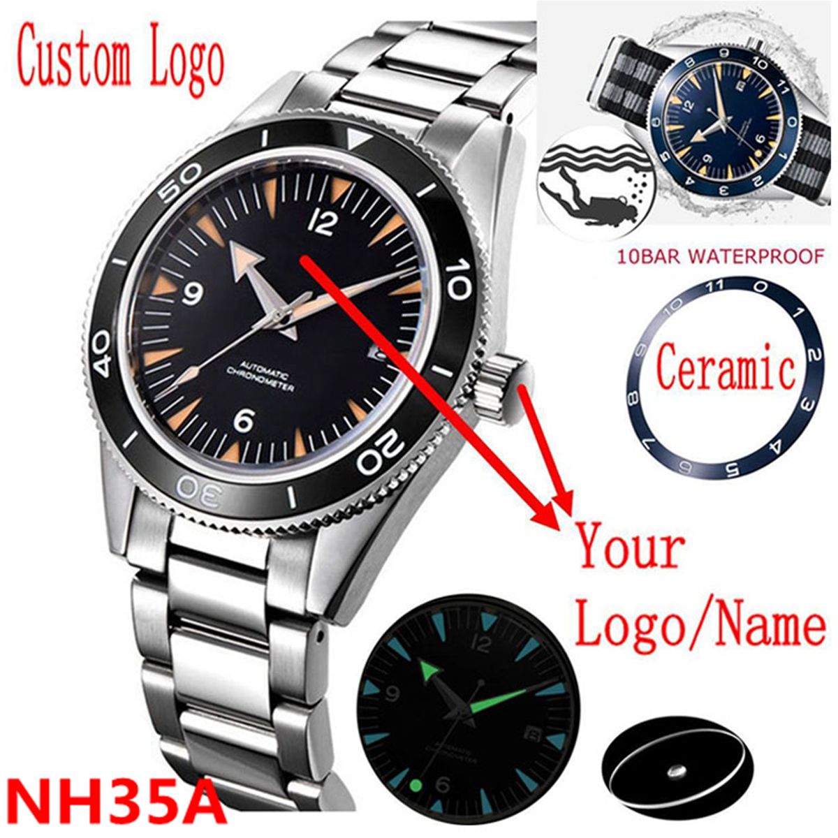 Часы с механизмом NH35 с индив – обзор и цена Lux Watch