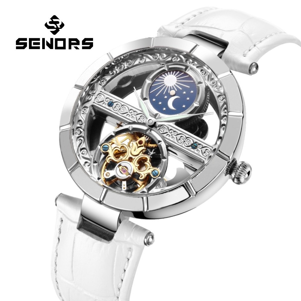 Женские Водонепроницаемые меха – обзор и цена Luxury Watch Moon Phase
