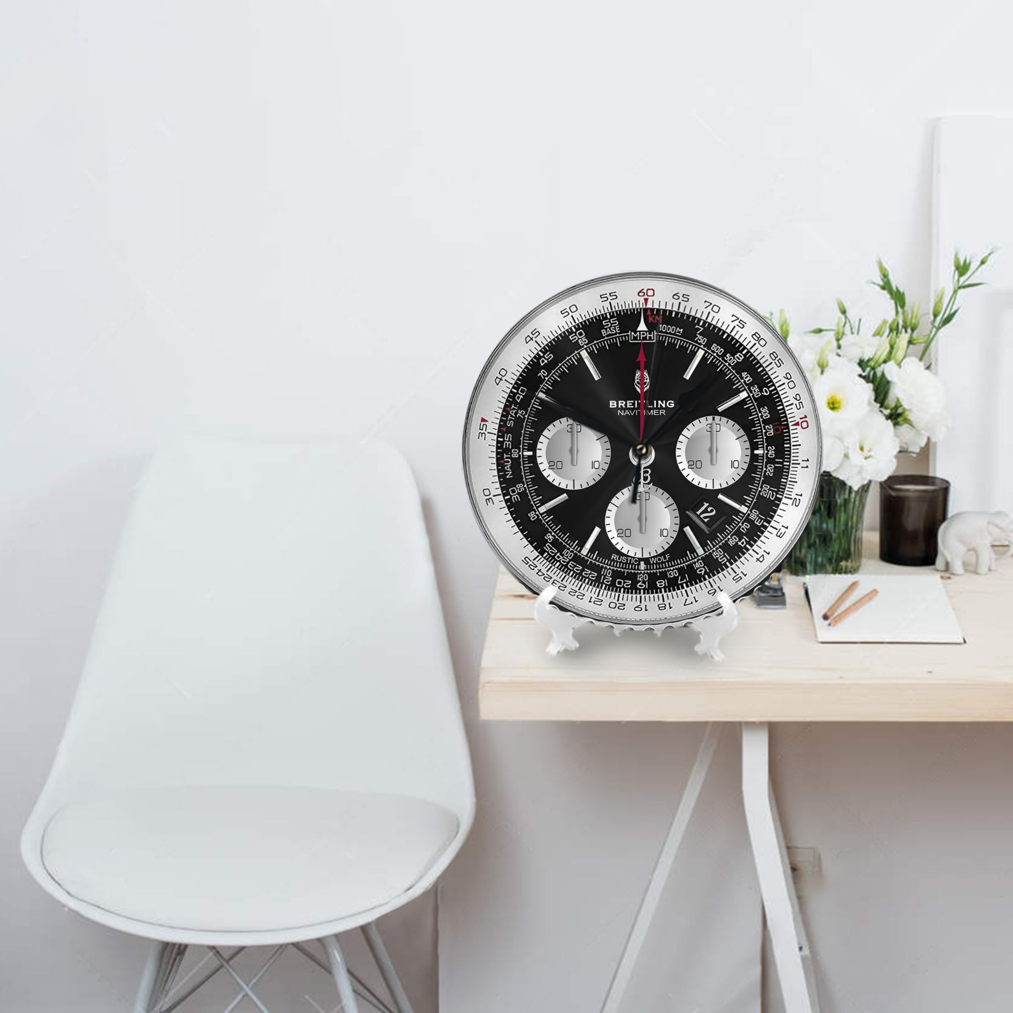 Черные роскошные настенные час – обзор и цена Luxury Watch Wall Clock