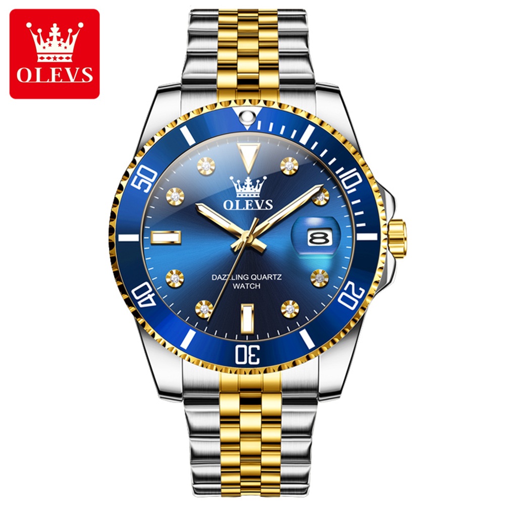 OLEVS Роскошные часы для бизне – обзор и цена Luxury Watch Black