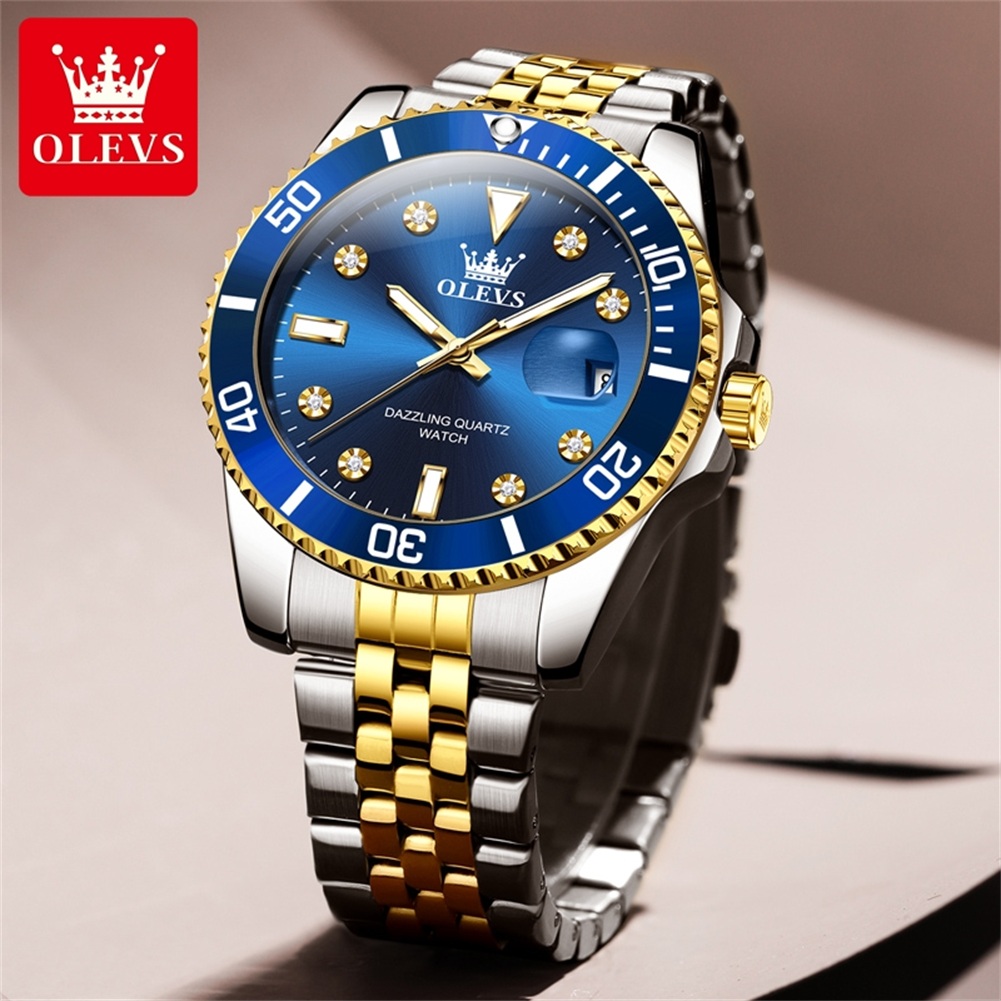 OLEVS Роскошные часы для бизне – обзор и цена Luxury Watch Black
