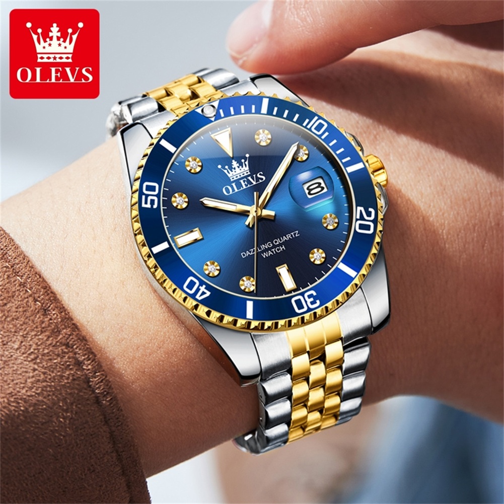 OLEVS Роскошные часы для бизне – обзор и цена Luxury Watch Black